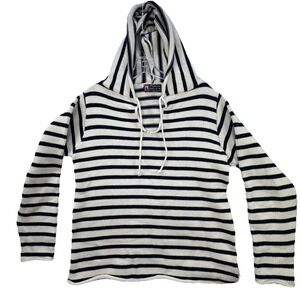 Vintage Made In USA Binghamton Knitting Co Hoodie Sweater Size Small Nautical